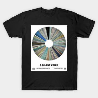 minimal_A_Silent_Voice Warp Barcode Anime T-Shirt